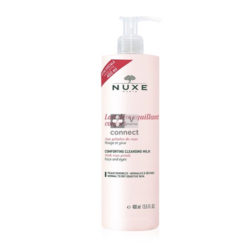 Nuxe Lait Démaquillant Confort Pétales de Rose 400 ml