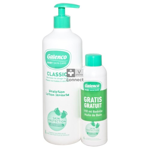 Galenco Baby Lotion Lavante 500 ml + Huile de Bain 150 ml Gratis