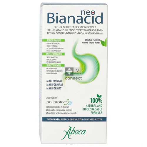 Aboca Neobianacid 70 Comprimés à Sucer Menthe