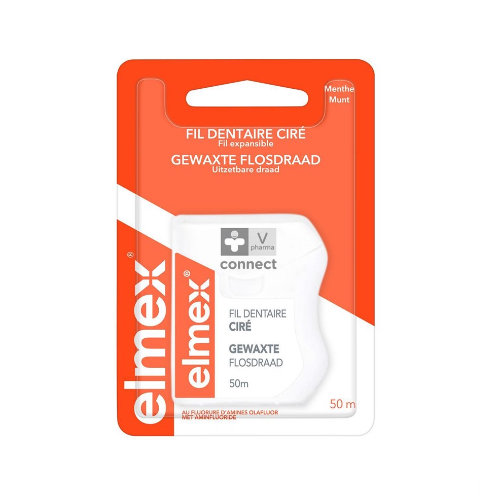 Elmex Fil Dentaire Cire 50 m