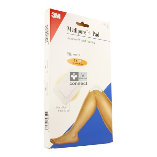 Medipore + Pad 3m 10x15,0cm 5 3569p