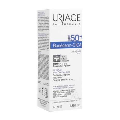 Uriage Bariederm Cica Creme Ip50+ 40ml