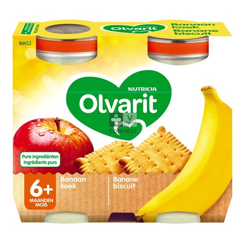 Olvarit Banane Biscuit 2 x 200 g