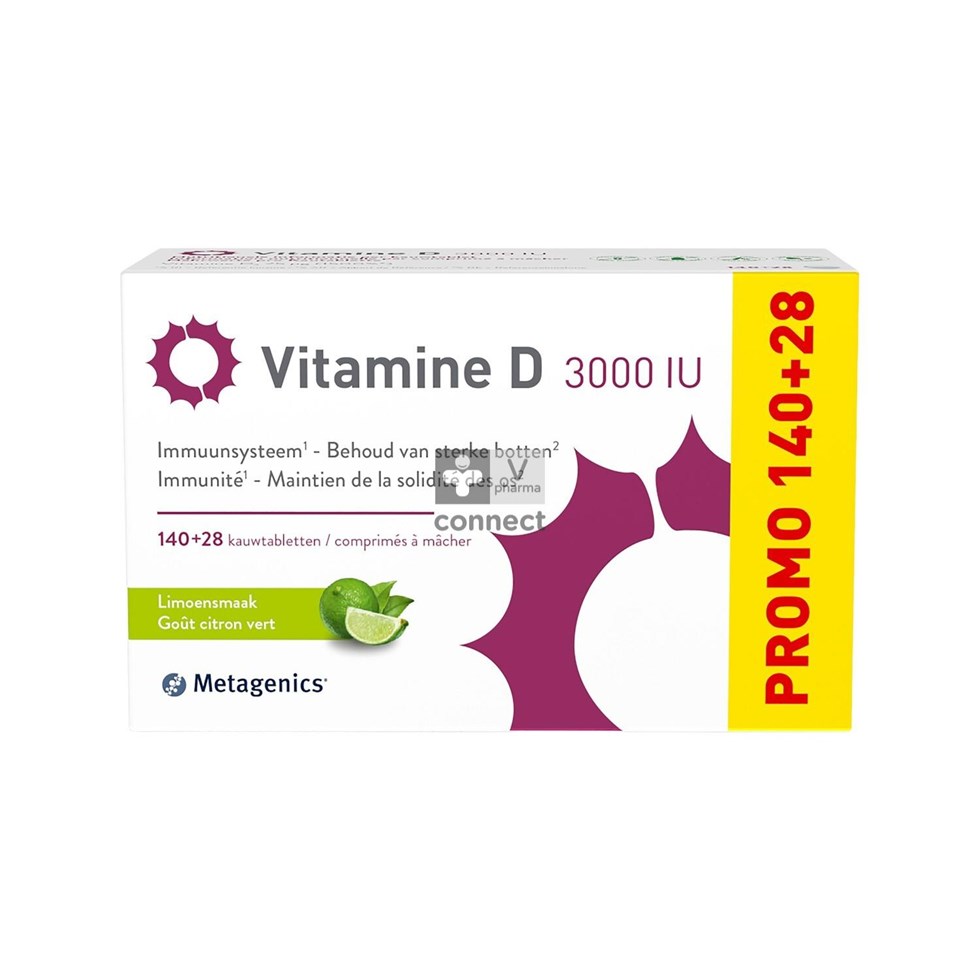 Vitamine D 3000Iu Comp Macher 140+28 Metagenics