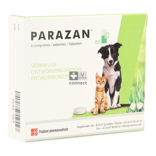 Parazan 6 comprimés