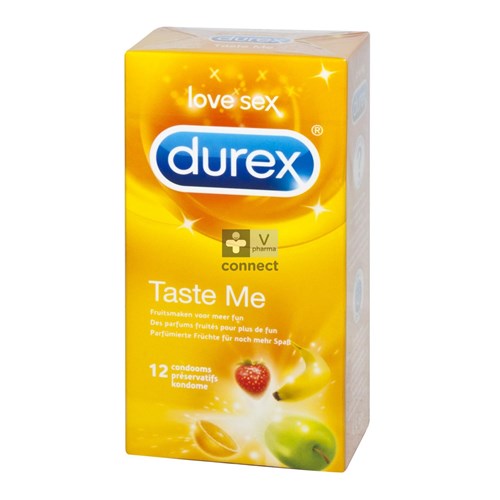 Durex Taste Me Preservatifs 12 Pièces