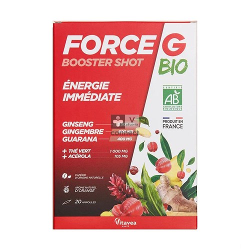 Nutrisante Force G Booster Shot Bio 20 Ampoules