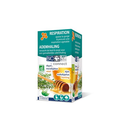 Biolys Tijm-eucalyptus-honing Bio Tea-bags 20