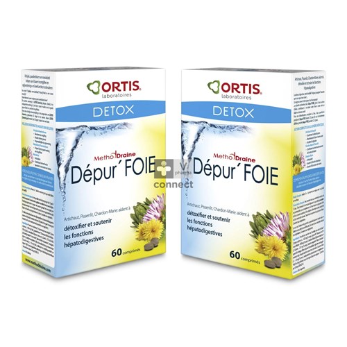 Ortis Dépur' Foie 2 x 60 Comprimés Promo