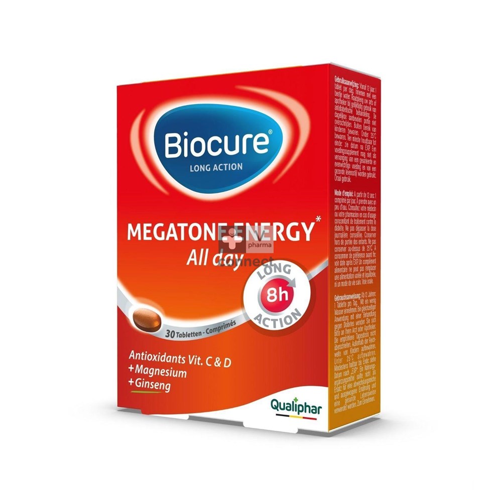 Biocure La Megatone Energy 30 Comprimés