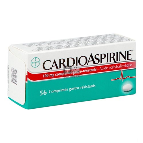 Cardioaspirine Maagsapresist. Tabl 56 X 100mg