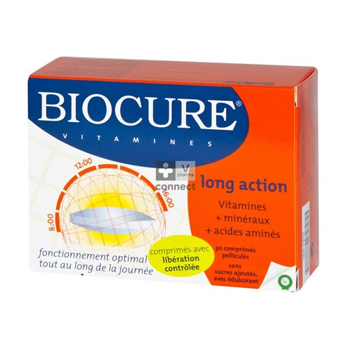 Biocure Vitamines Long Action 30 Comprimes