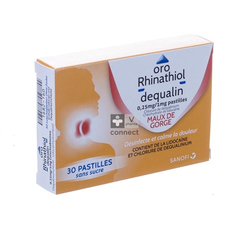 Oro Rhinathiol Dequalin 30 Pastilles