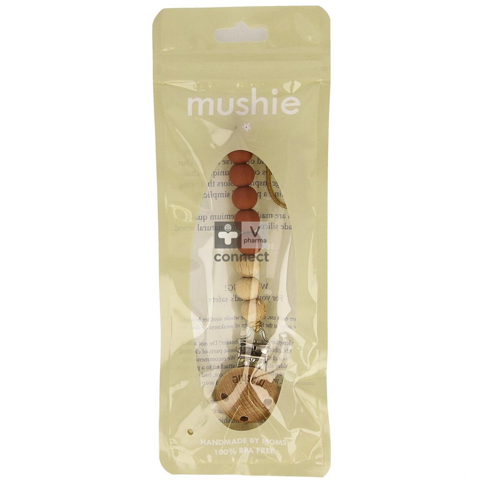 Mushie Fopspeenketting Woodchuck