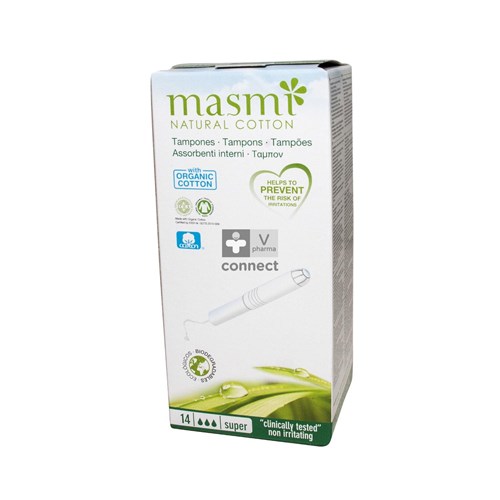 Masmi Tampon Super Katoen Bio+applicator 14