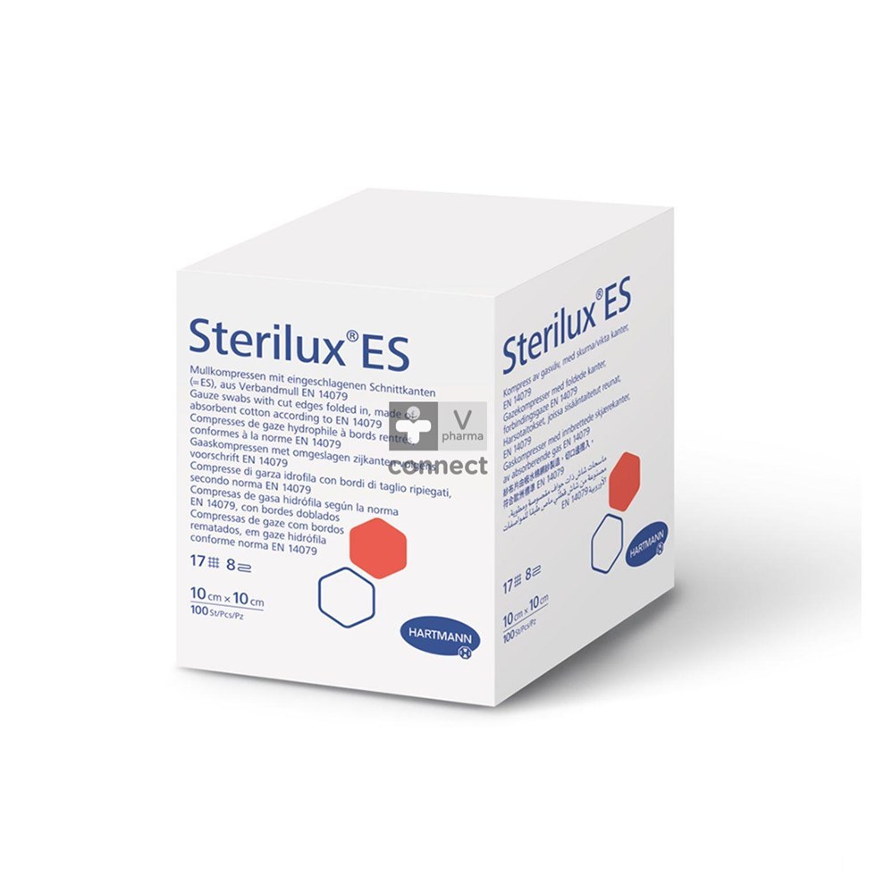Sterilux Es3 Compresses Steriles 4 Epaisseurs 7.5cmx7.5cm