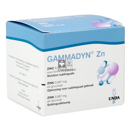 Gammadyn Amp 30 X 2ml Zn Unda