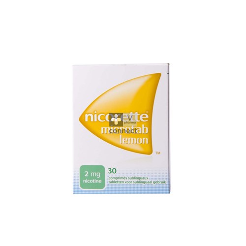 Nicorette Microtab Lemon 2mg Sublinguale Comp 30