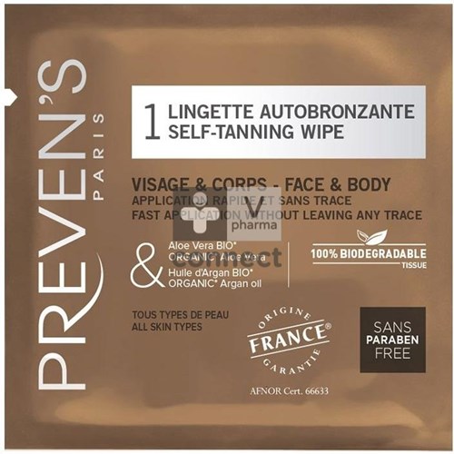 Preven's Lingette Autobronzante 1 pièce