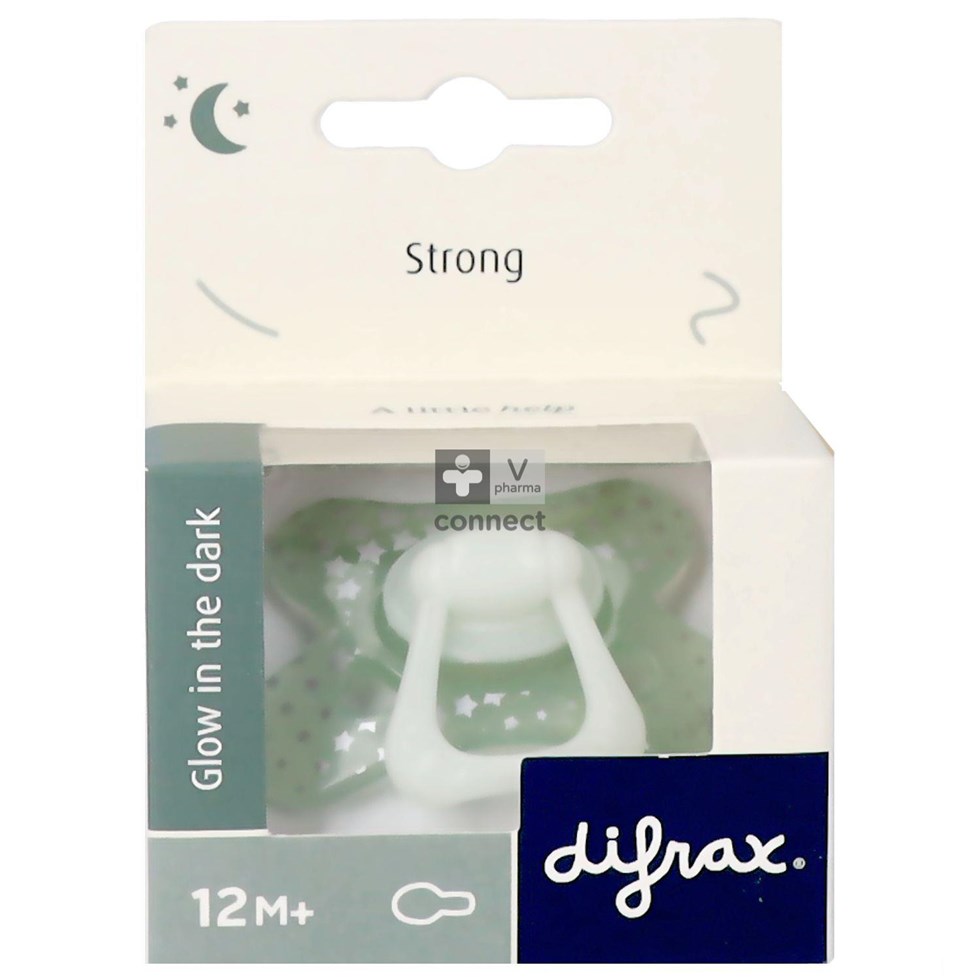 Difrax Sucette Natural 12+ Nuit