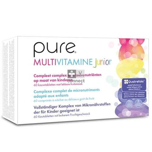 Pure Multivitamines Junior 60+30 Comprimés à Croquer