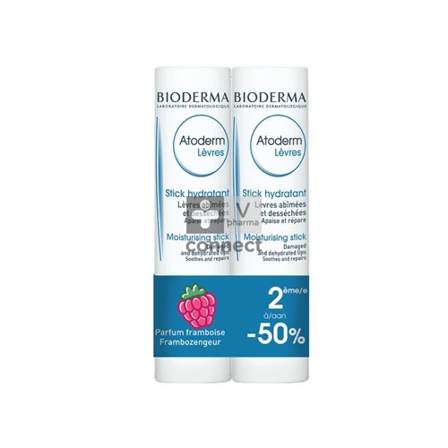 Bioderma Atoderm Stick Lèvres 2 x 4g Prix Promo