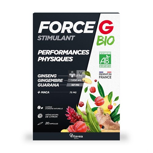 Nutrisante Force G Stimulant Bio 20 Ampoules