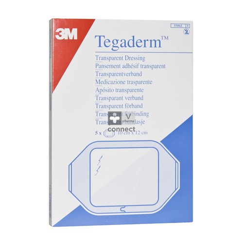 Tegaderm 3m Film Dressing Transp 10x12cm 5 1626p