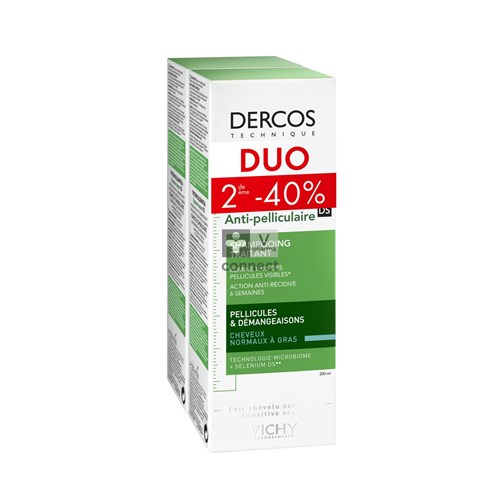 Vichy Dercos A/roos Vet Haar Sh 2x200ml