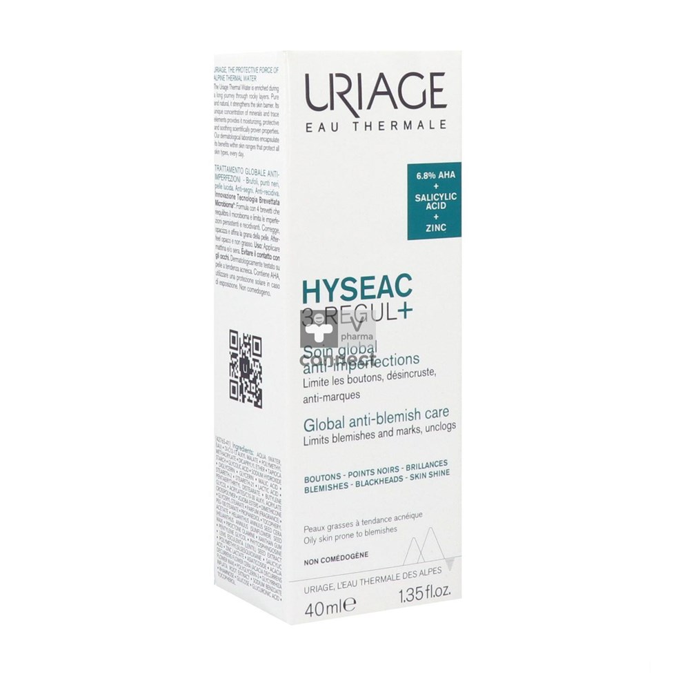 Hyseac 3-regul+soin Global A/imperfections 40ml