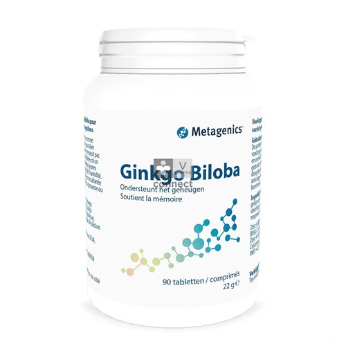 Ginkgo Biloba Tabl 90x60mg 1647 Metagenics