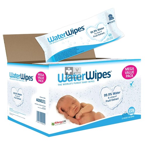 Waterwipes Doekjes Baby Economy Pack 12x60