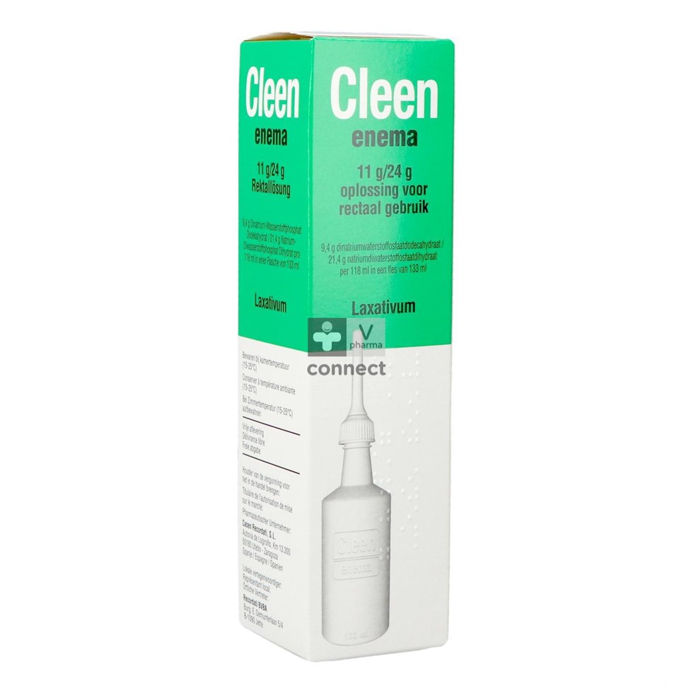 Cleen Enema 11g/24g Solution Rectale 133 ml