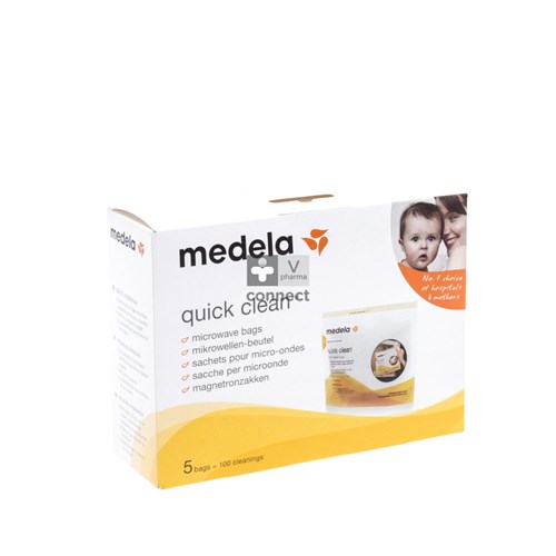 Medela Quick Clean Sachet de Stérilisation Micro Ondes 5 Pièces