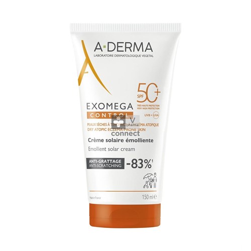 Aderma Exomega Control Crème Solaire Spf50+ 150Ml