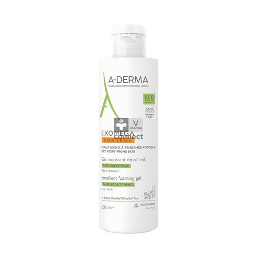 Aderma Exomega Control Emolliërende schuimende gel 500ml