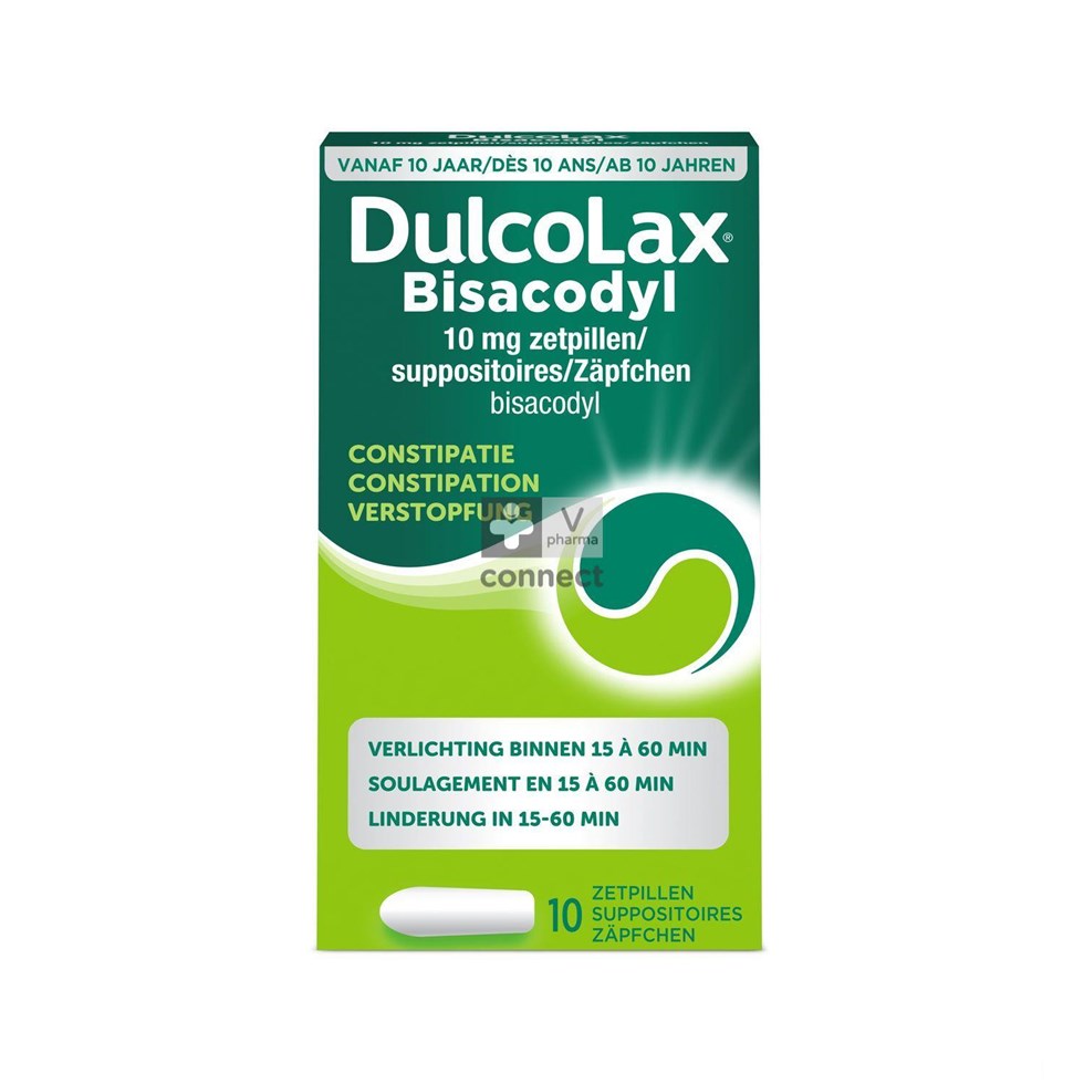 Dulcolax Bisacodyl 10 mg 10 Suppositoires