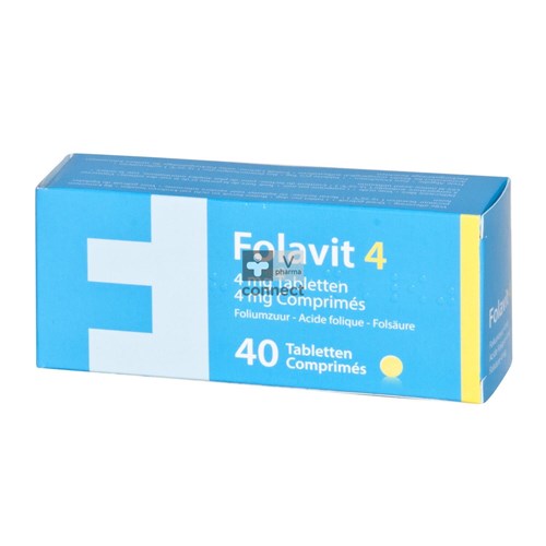 Folavit 4mg Comp 40 X 4mg Nf Verv.1351394