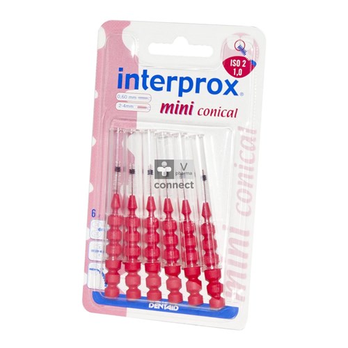 Interprox Regular Mini Conical Brosse Interdentaire 6 Pièces