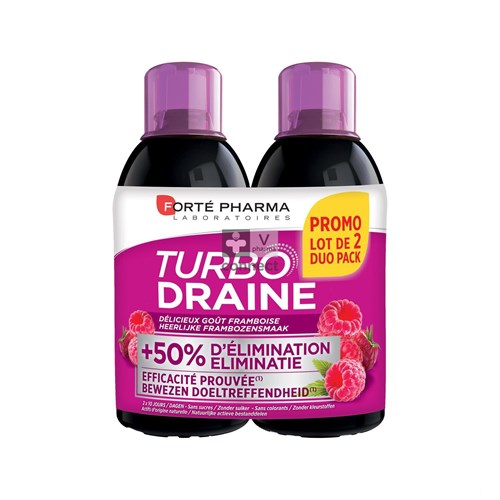 Turbodraine Framboos Duo 2x500ml