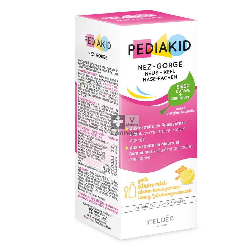 Pediakid Nez-gorge Sol Buv Fl 125ml