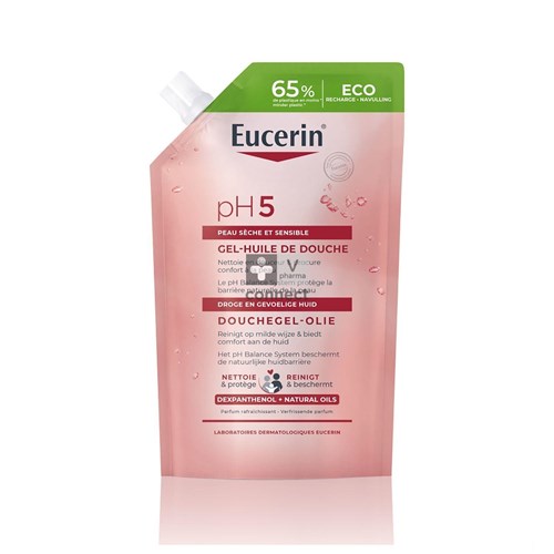 Eucerin Ph5 Gel-Huile Douche Recharge 400Ml