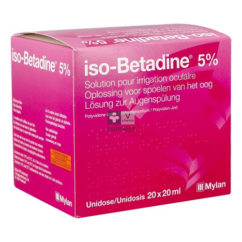 Iso Betadine Sol Oculaire-spoelen Oog 20udx20ml 5%