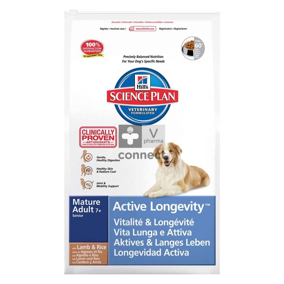 Hills Sc.plan Canine Mat.ad Act.long.med l&r 12kg