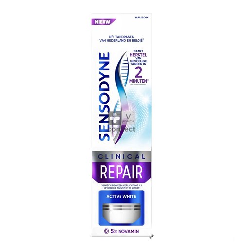 Sensodyne Dentifrice Clinical Repair Whitening 75Ml