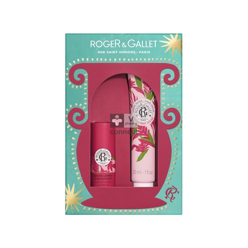 Roger&gallet Kerstset Ging. R. Levres 5g+main 30ml
