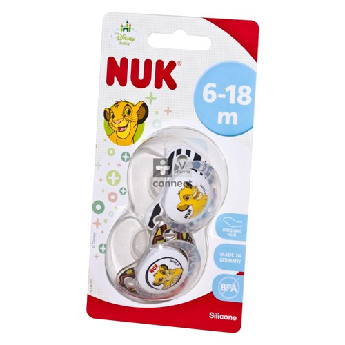 Nuk Fopspeen Duo Lion King 6-18m