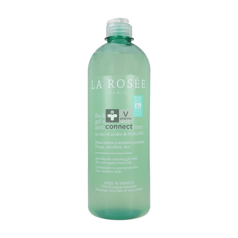La Rosee Reinig.gel A/puist Zink/fruitz. Nav.400ml