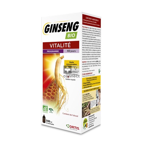 Ortis Ginseng Bio Fl 500ml