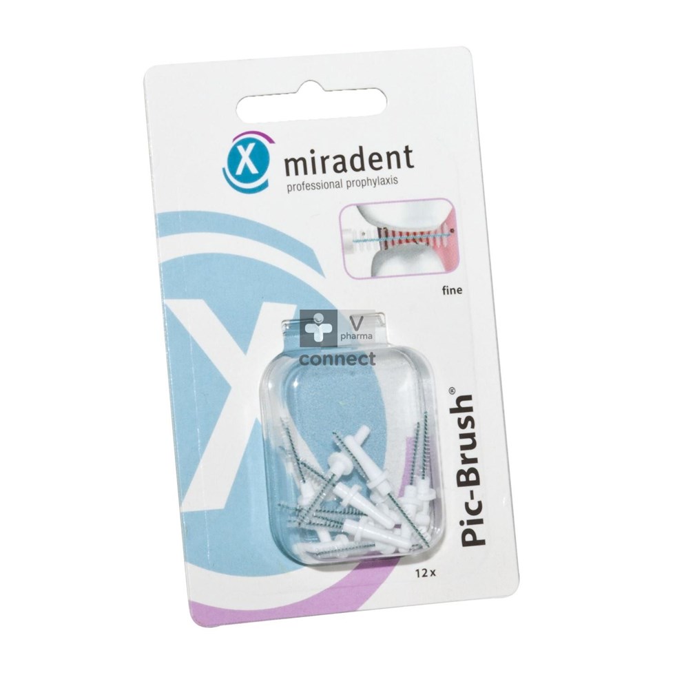Miradent Pic-brush Borsteltje Wit 12
